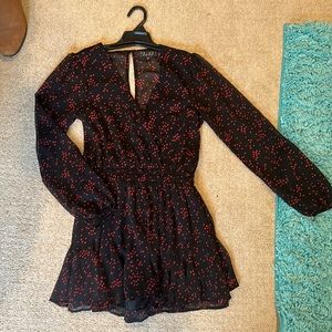 Black and red romper size small